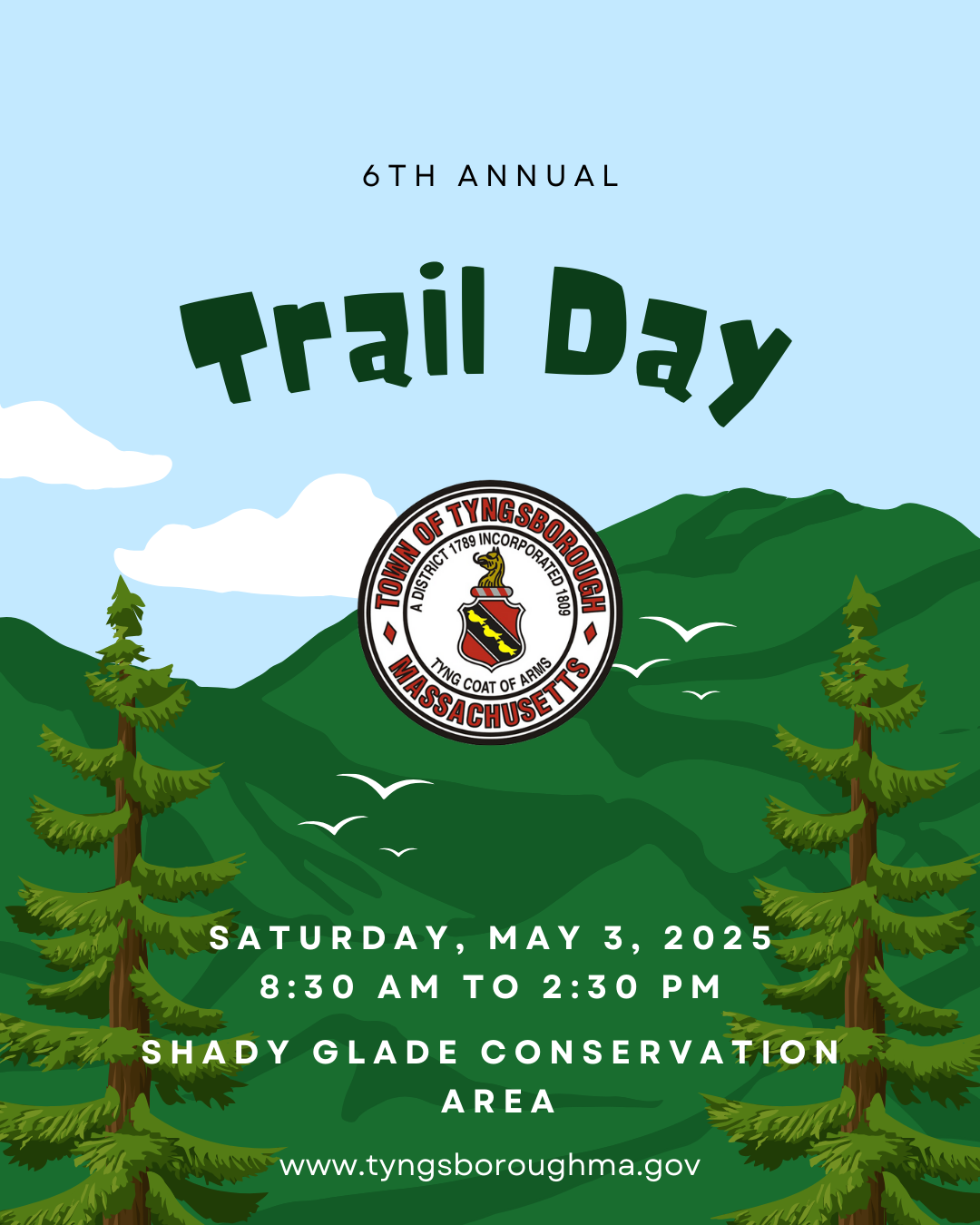 Green Cyan Illustration Mountain Day Instagram Post